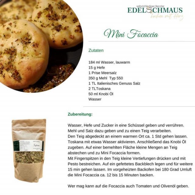 Edelschmaus Team Rezeptkarten