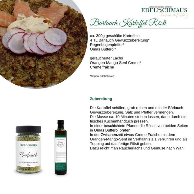 Bärlauch Kartoffel Rösti