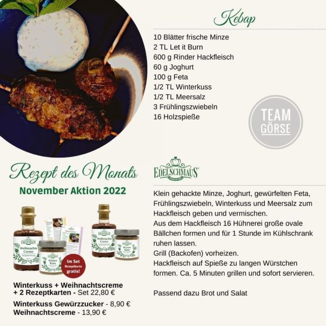 Edelschmaus Team Rezeptkarten