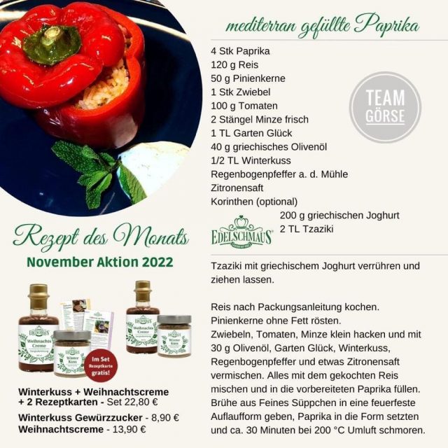 Edelschmaus Team Rezeptkarten