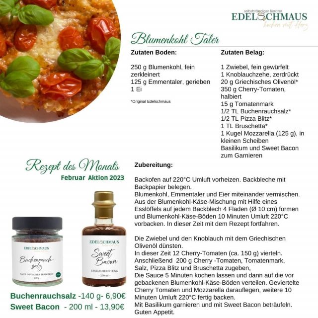 Edelschmaus Team Rezeptkarten