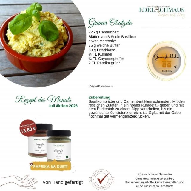 Edelschmaus Team Rezeptkarten