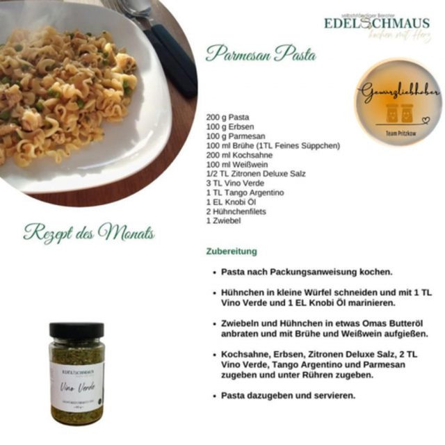 Edelschmaus Team Rezeptkarten