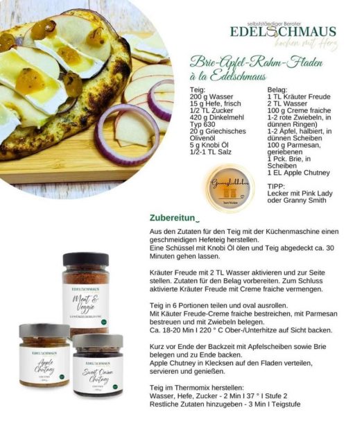 Edelschmaus Team Rezeptkarten