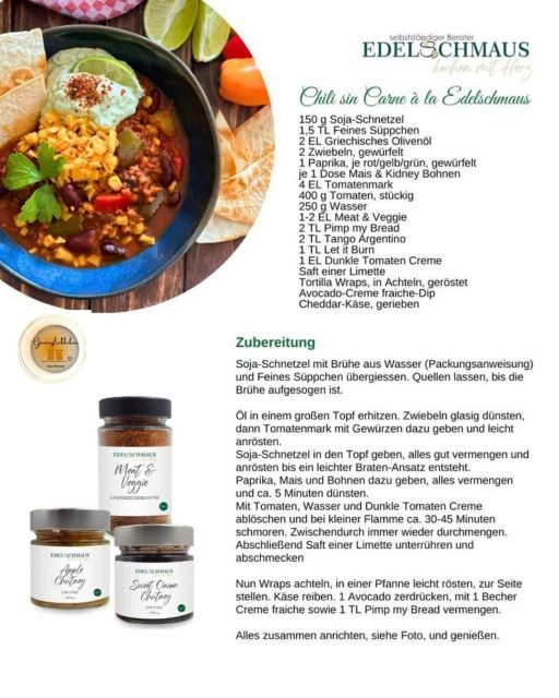 Edelschmaus Team Rezeptkarten