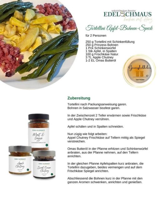 Edelschmaus Team Rezeptkarten