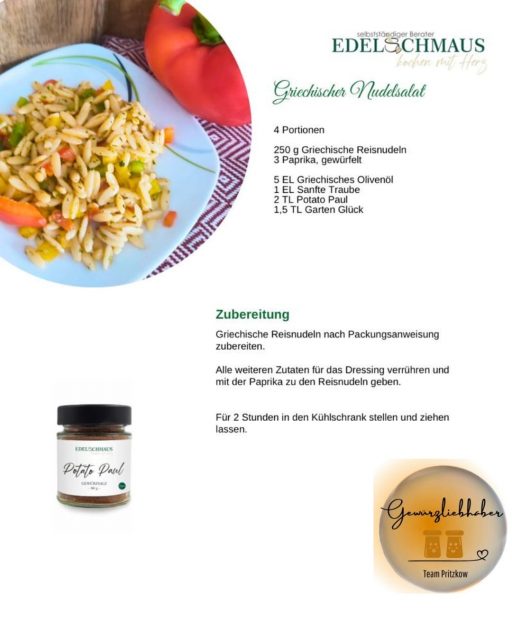 Edelschmaus Team Rezeptkarten