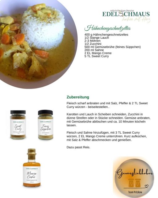 Edelschmaus Team Rezeptkarten