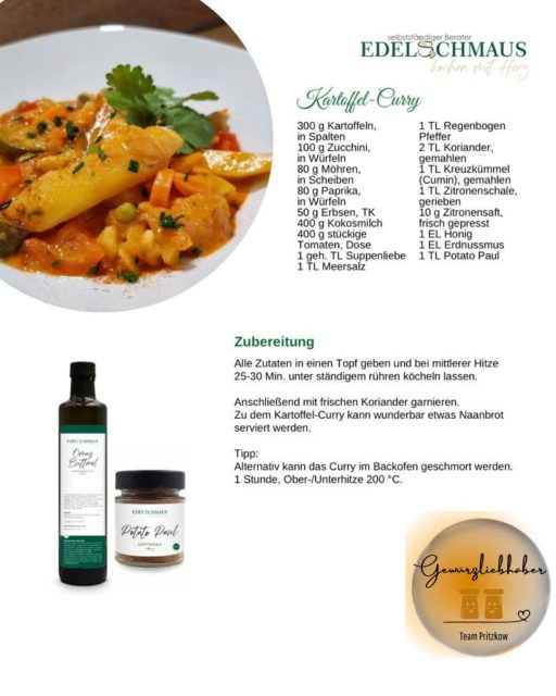 Edelschmaus Team Rezeptkarten