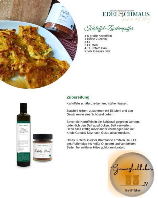 Edelschmaus Team Rezeptkarten