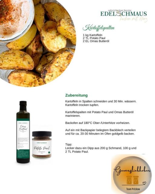 Edelschmaus Team Rezeptkarten