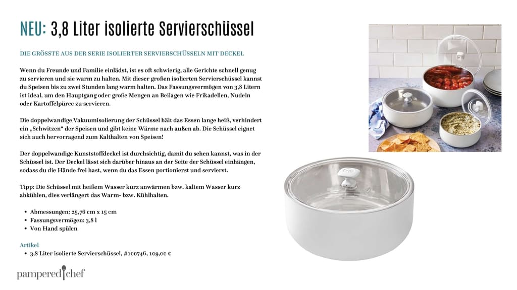 Pampered Chef® Neuheiten