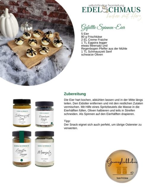 Edelschmaus Team Rezeptkarten