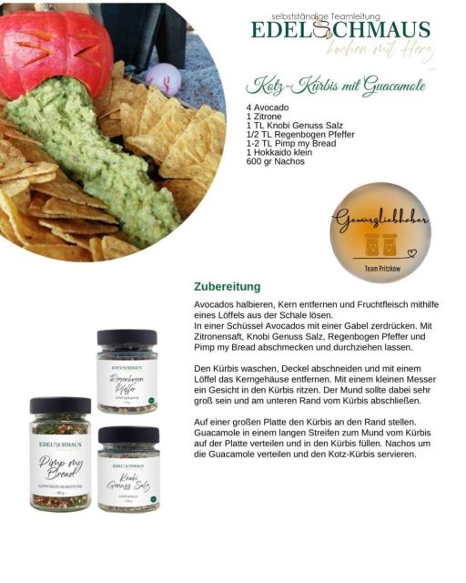 Edelschmaus Team Rezeptkarten