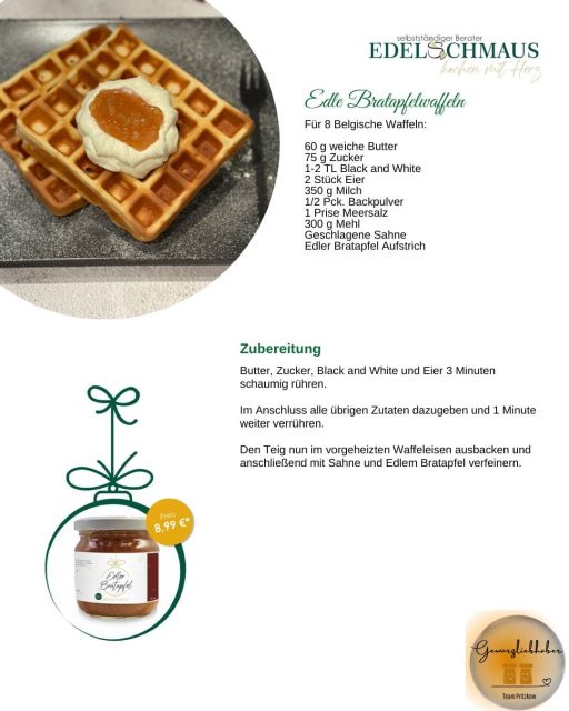 Edelschmaus Team Rezeptkarten