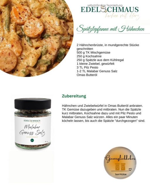 Edelschmaus Team Rezeptkarten