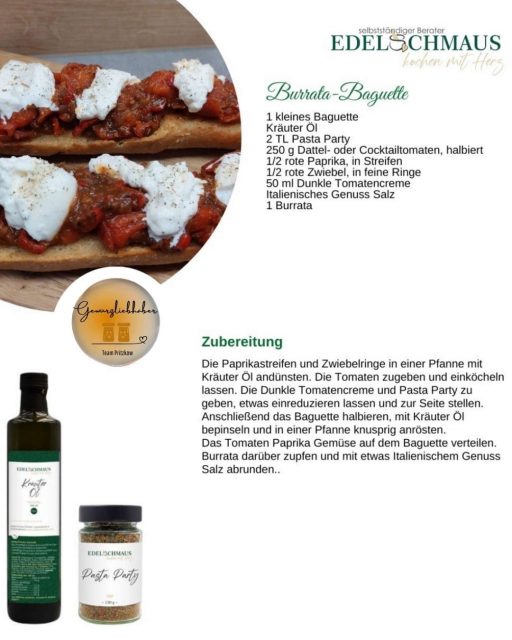 Edelschmaus Team Rezeptkarten