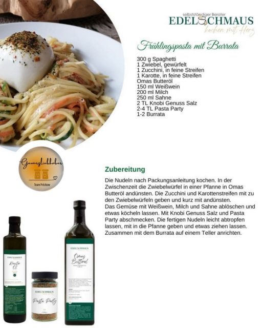 Edelschmaus Team Rezeptkarten