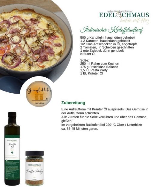 Edelschmaus Team Rezeptkarten