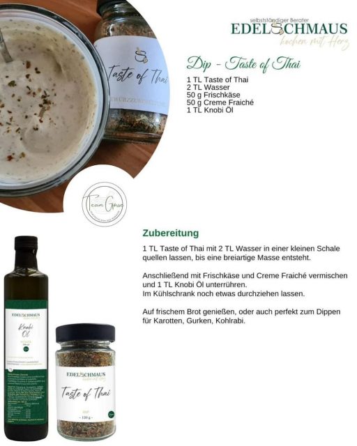 Edelschmaus Team Rezeptkarten