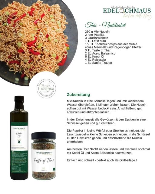 Edelschmaus Team Rezeptkarten