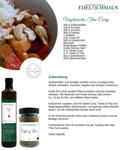 Edelschmaus Team Rezeptkarten