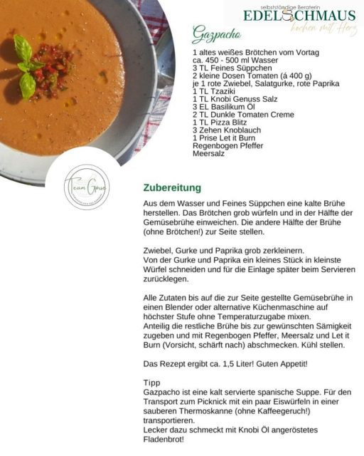 Edelschmaus Team Rezeptkarten