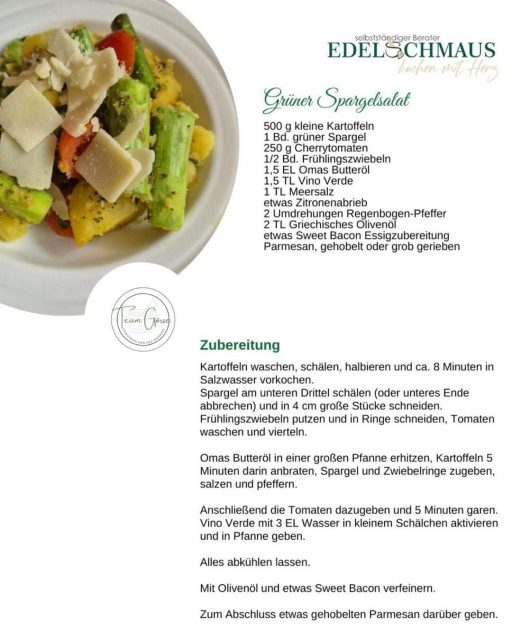 Edelschmaus Team Rezeptkarten