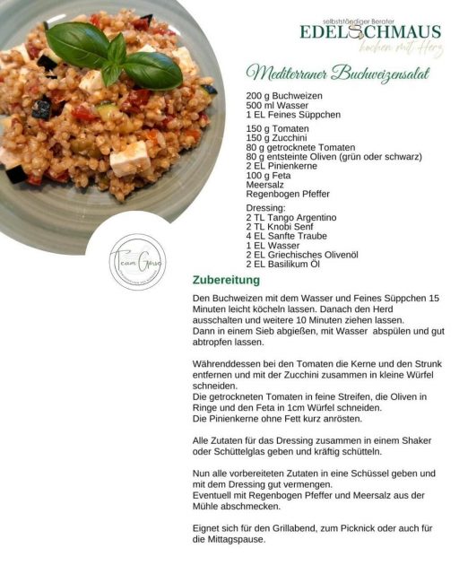 Edelschmaus Team Rezeptkarten