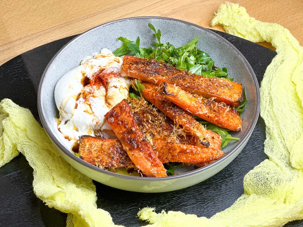 Parmesankarotten mit Burratta