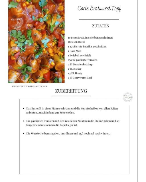 Edelschmaus Team Rezeptkarten