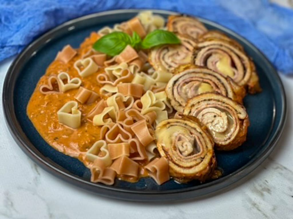 Gerollte Ofenschnitzel Toskana